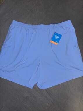 NWT Columbia PFG Clearwater Shores Men’s Swim Trunks Shorts Blue XXL Mesh Lining